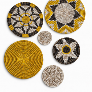 Yellow wall decoration