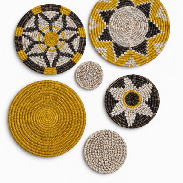 Yellow wall decoration