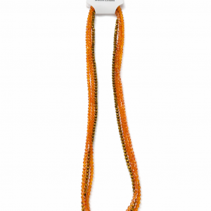Orange and gold Crystal waist beads